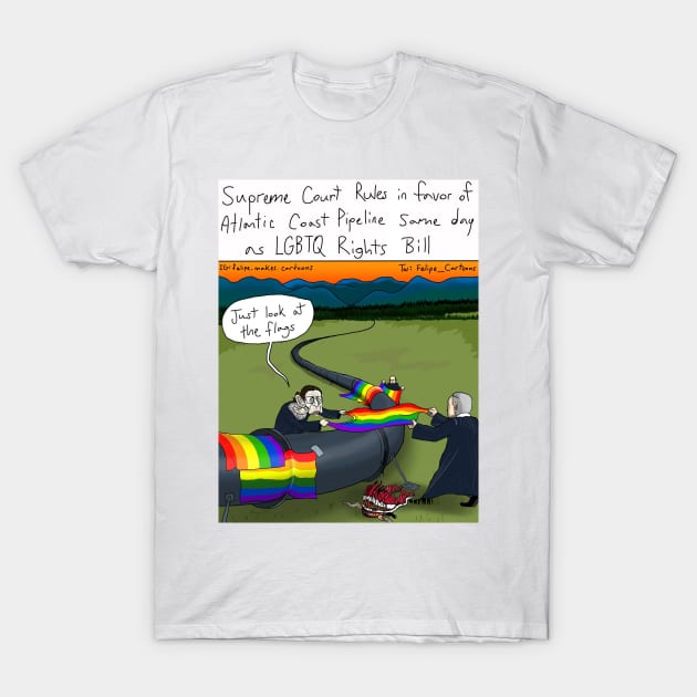 US Supreme Court Pipeline T-Shirt by Felipe.Makes.Cartoons